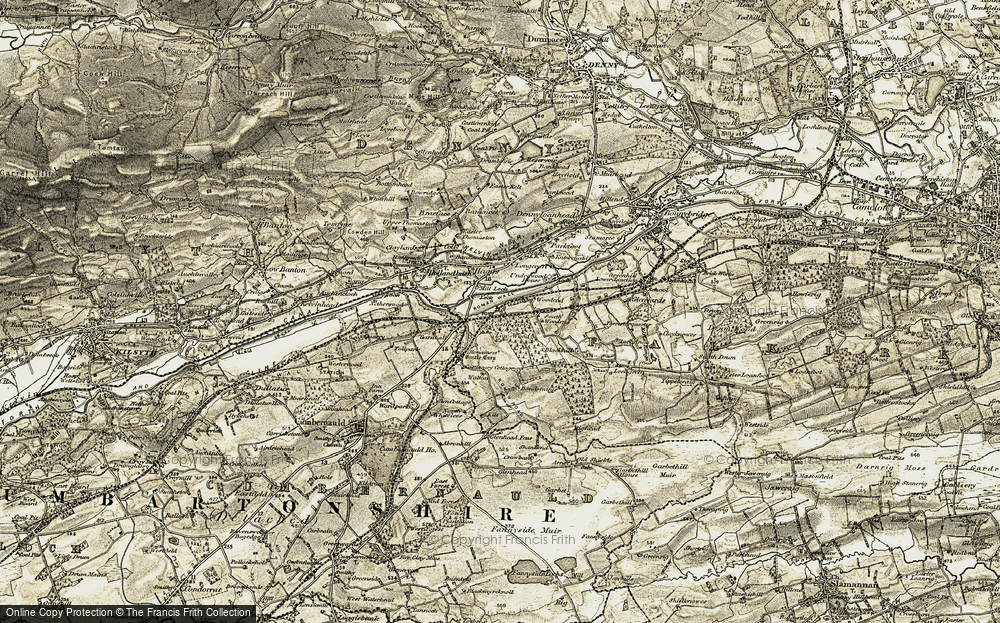 Old Map of Haggs, 1904-1907 in 1904-1907
