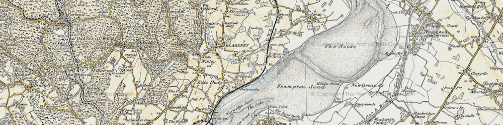 Old map of Hagloe in 1899-1900