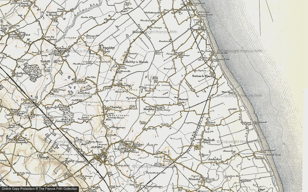 Old Map of Hagnaby, 1902-1903 in 1902-1903
