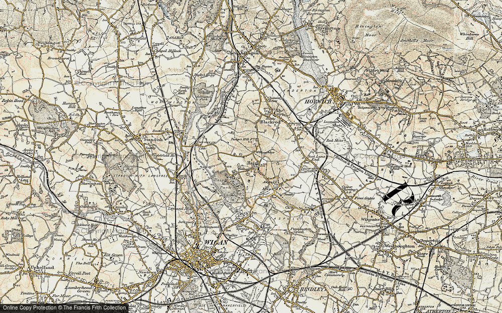 Old Map of Haigh, 1903 in 1903