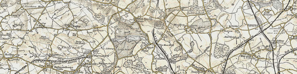 Old map of Haigh in 1903