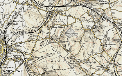 Old map of Haigh Moor in 1903
