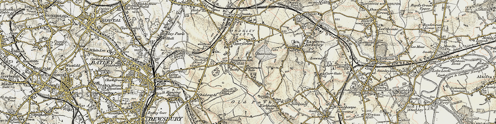 Old map of Haigh Moor in 1903