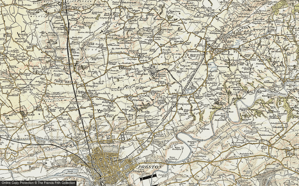 Old Map of Haighton Green, 1903-1904 in 1903-1904