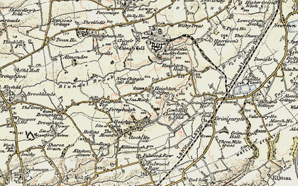 Old map of Haighton Green in 1903-1904