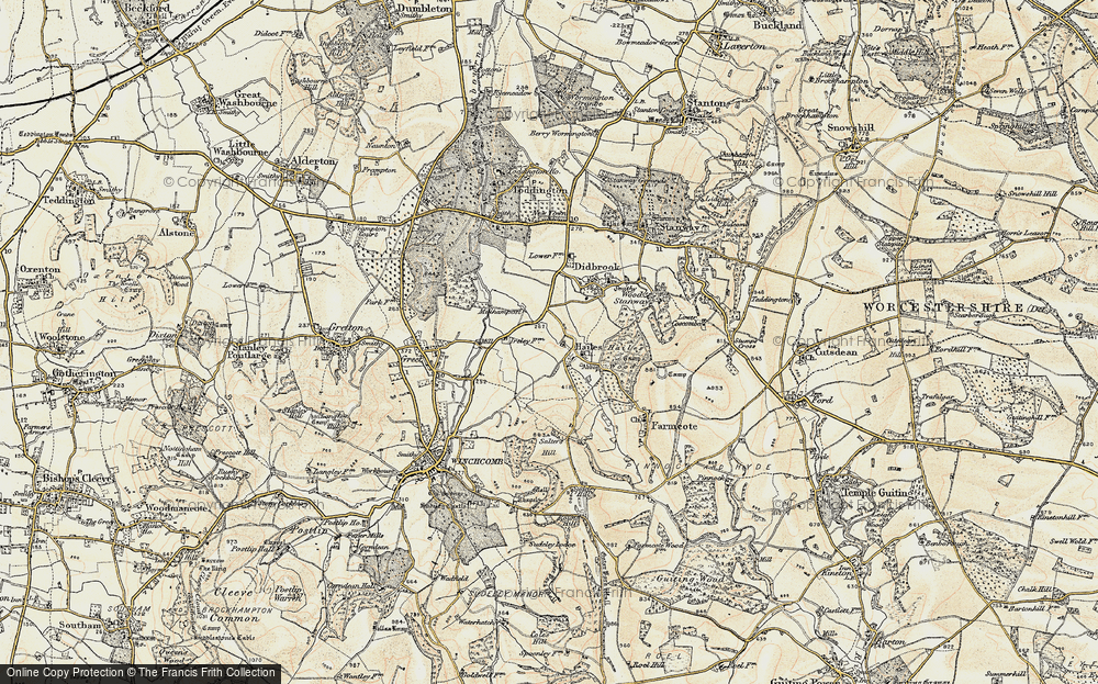 Old Map of Hailes, 1899-1900 in 1899-1900