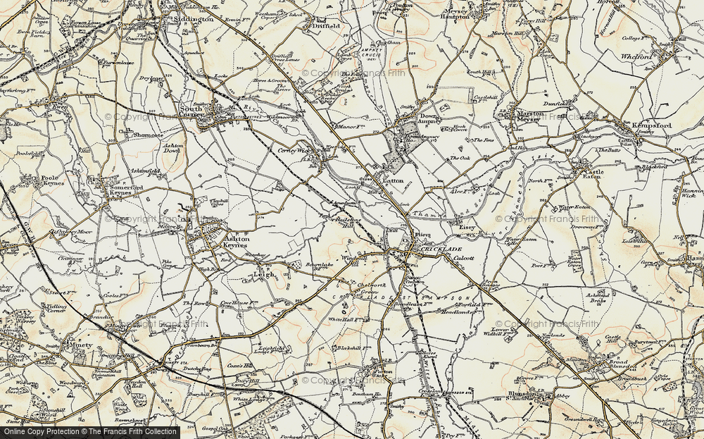 Old Map of Hailstone Hill, 1898-1899 in 1898-1899