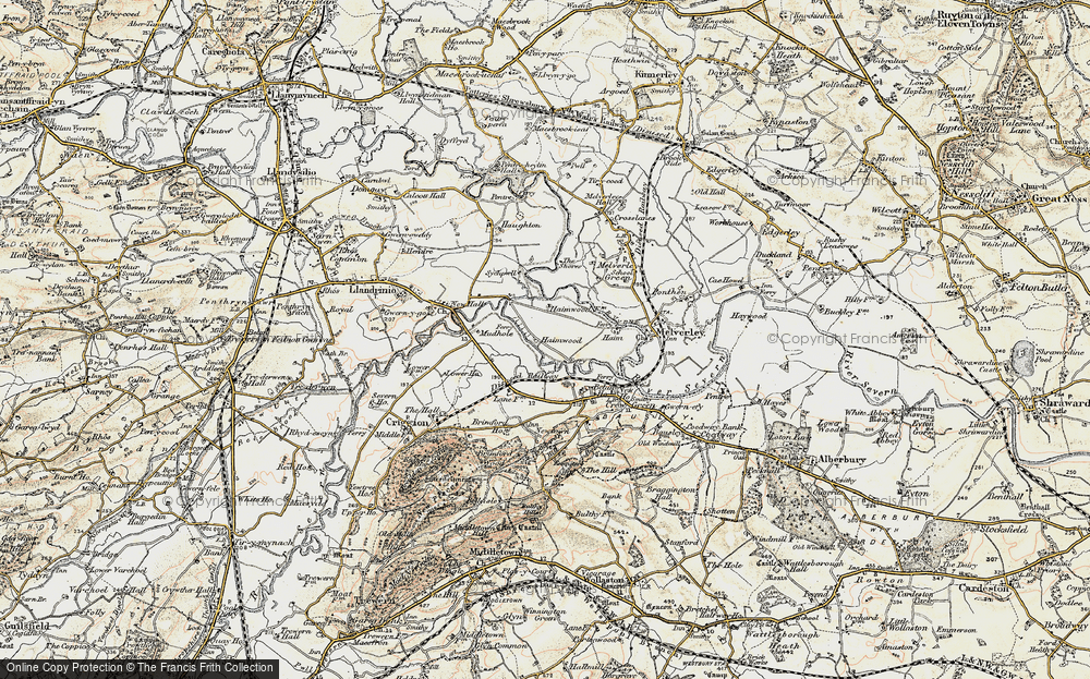 Old Map of Haimwood, 1902 in 1902