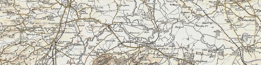 Old map of Haimwood in 1902