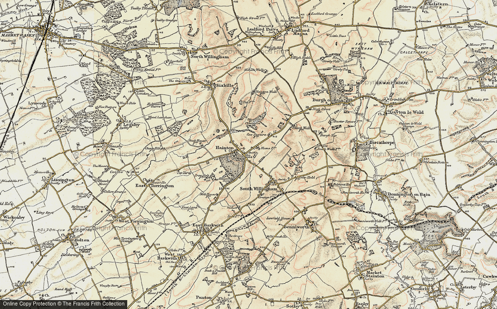 Old Map of Hainton, 1902-1903 in 1902-1903