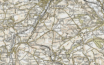 Old map of Hainworth in 1903-1904