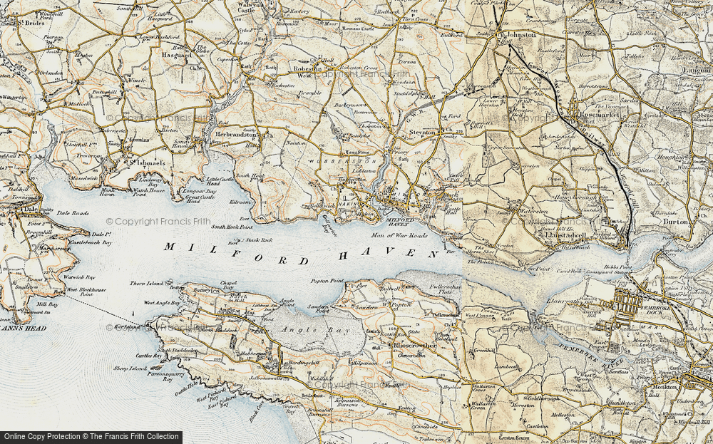 Old Map of Hakin, 1901-1912 in 1901-1912