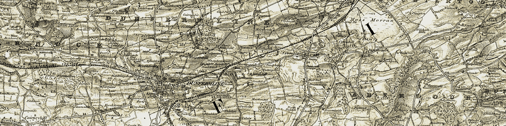 Old map of Halbeath in 1903-1906