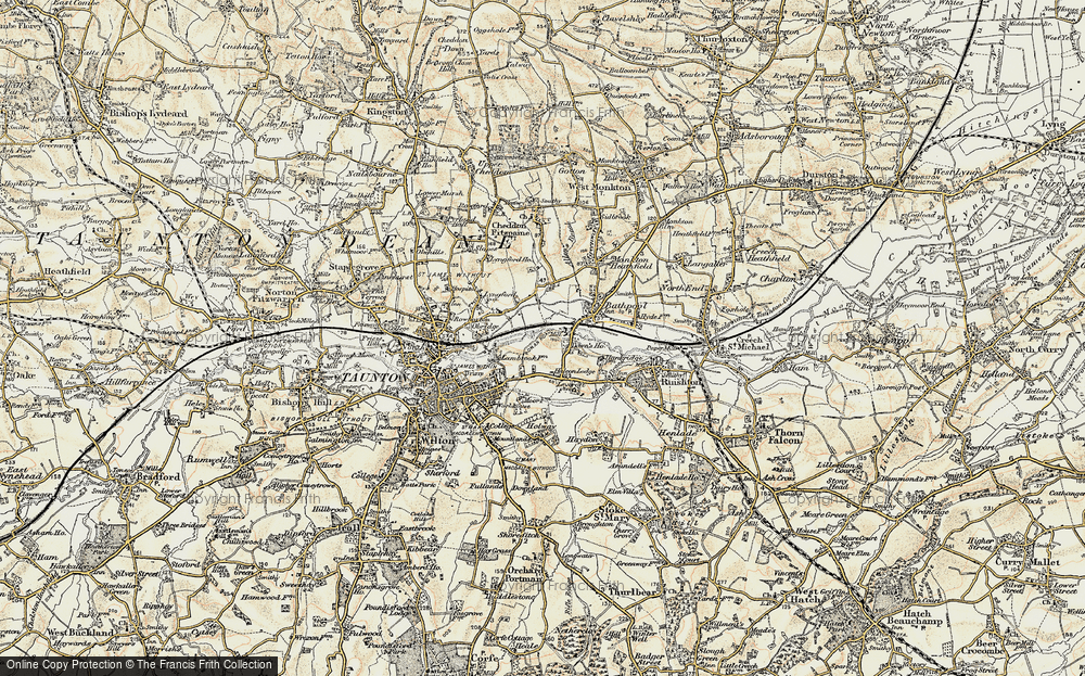 Old Map of Halcon, 1898-1900 in 1898-1900