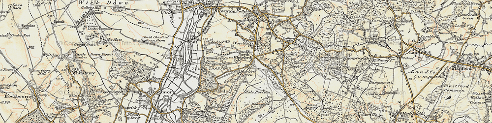 Old map of Hale in 1897-1909