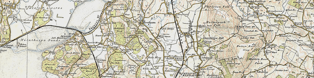 Old map of Hale in 1903-1904