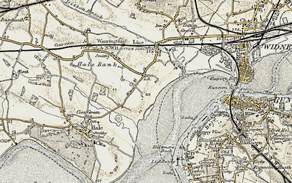 Old map of Burnt Mill in 1902-1903