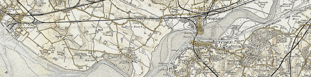 Old map of Burnt Mill in 1902-1903