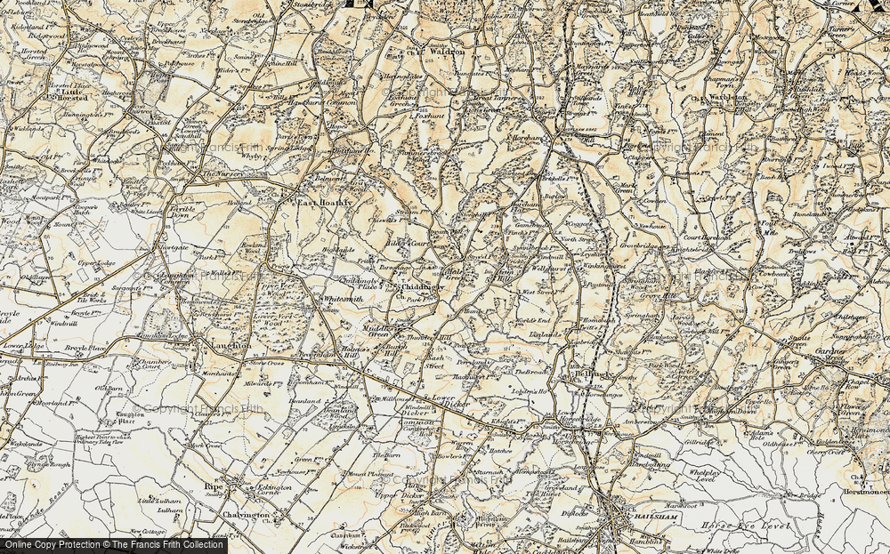Old Map of Hale Green, 1898 in 1898