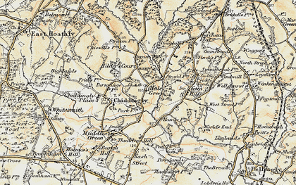 Old map of Hale Green in 1898