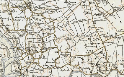 Old map of Ashton in 1903-1904