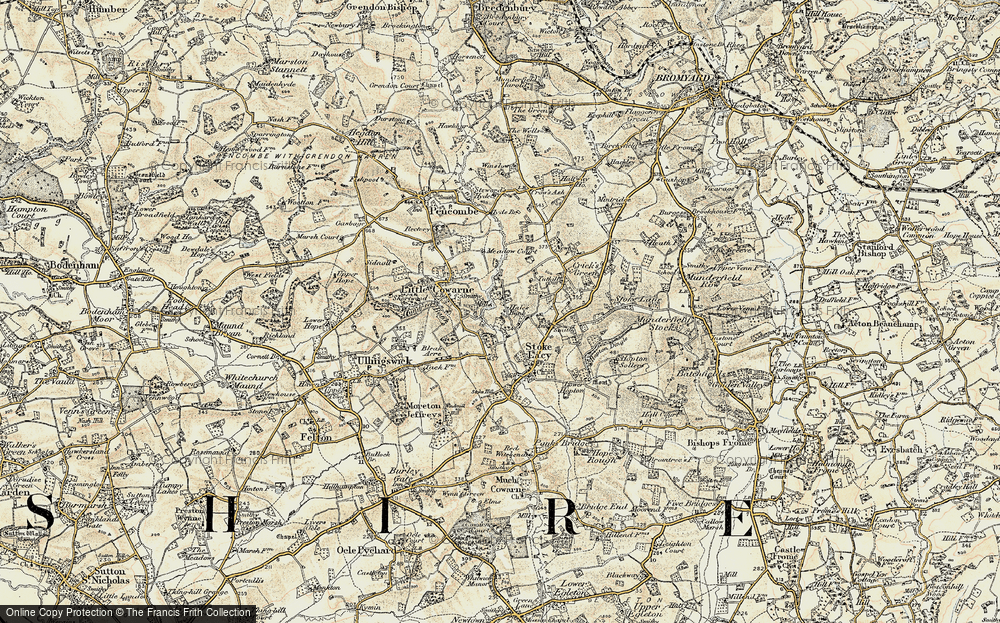 Old Map of Hales Bank, 1899-1901 in 1899-1901