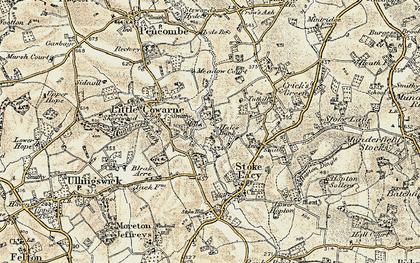 Old map of Hales Bank in 1899-1901