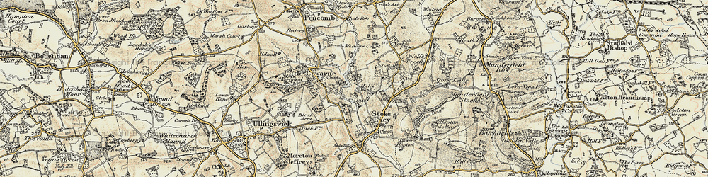 Old map of Hales Bank in 1899-1901