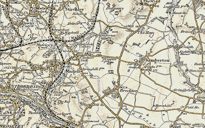 Old map of Halesfield in 1902