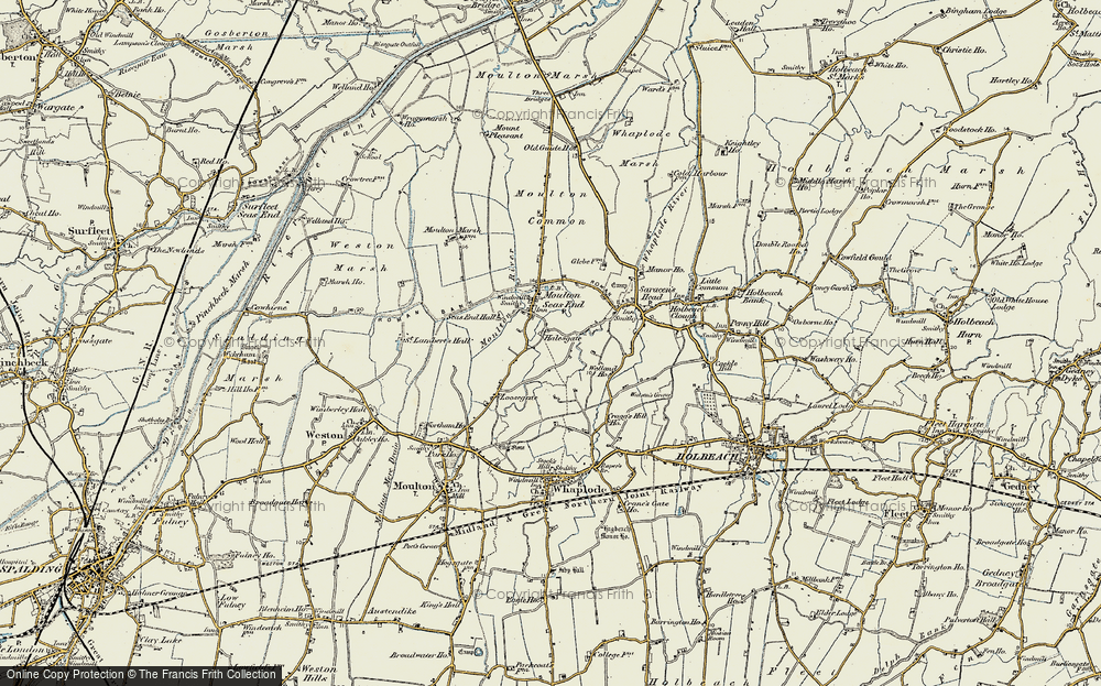 Old Map of Halesgate, 1901-1902 in 1901-1902