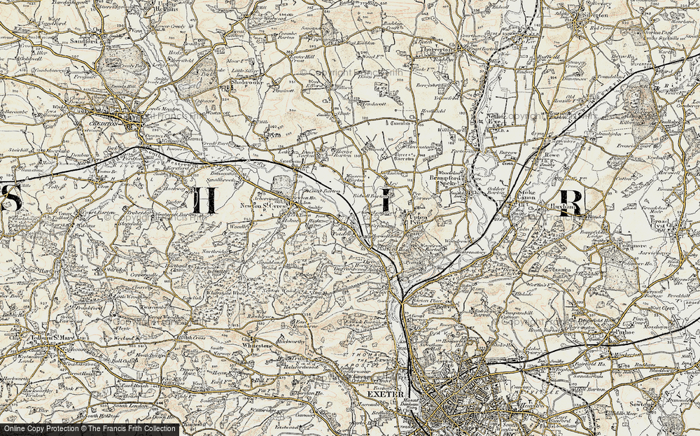 Old Map of Half Moon Village, 1899-1900 in 1899-1900