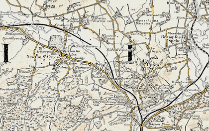 Old map of Half Moon Village in 1899-1900