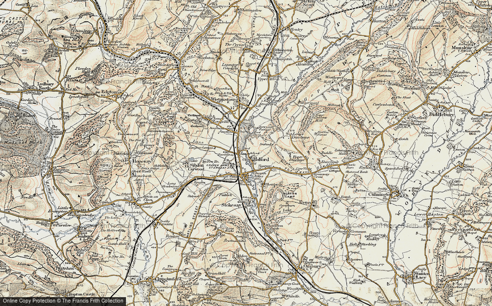 Old Map of Halford, 1901-1903 in 1901-1903