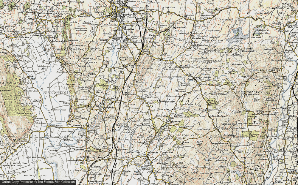 Old Map of Historic Map covering Birkrigg Park in 1903-1904