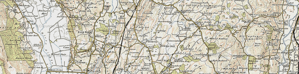 Old map of Birkrigg Park in 1903-1904