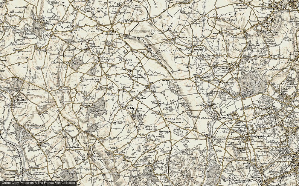 Old Map of Historic Map covering Blakelands in 1902