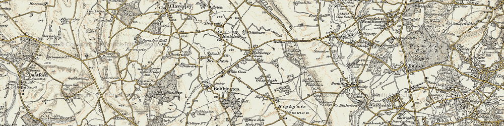 Old map of Blakelands in 1902