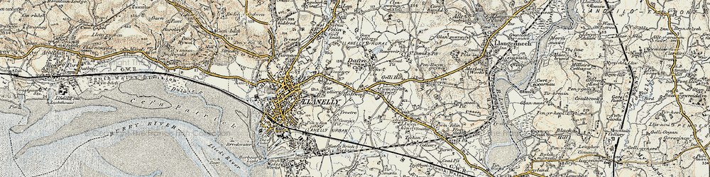 Old map of Halfway in 1900-1901