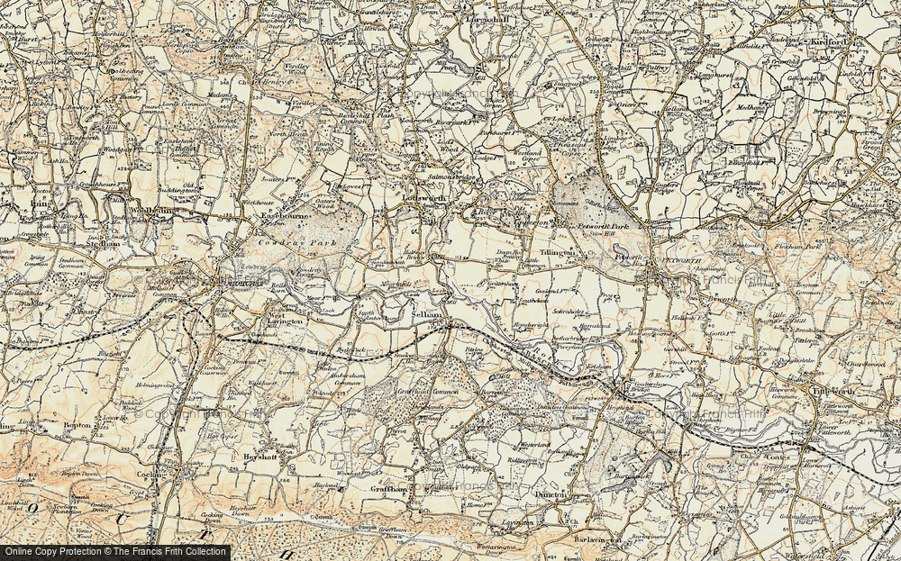 Old Map of Halfway Bridge, 1897-1900 in 1897-1900