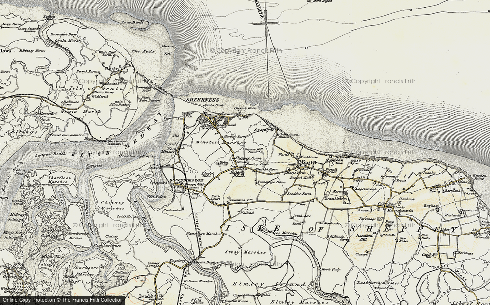 Old Map of Halfway Houses, 1897-1898 in 1897-1898