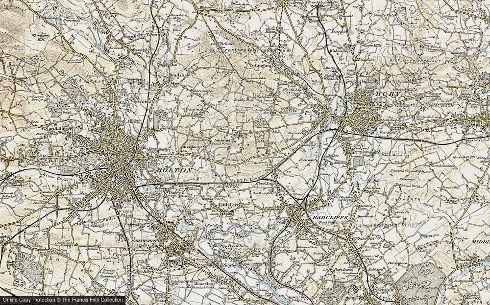 Old Map of Halfway Houses, 1903 in 1903