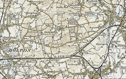 Old map of Halfway Houses in 1903