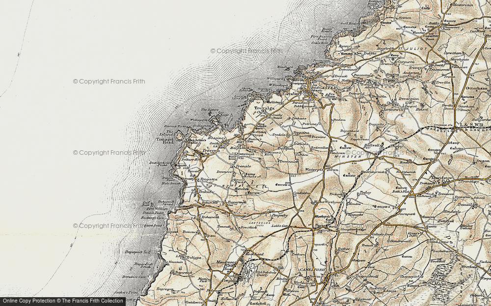 Old Maps of St Nectan's Glen, Cornwall - Francis Frith