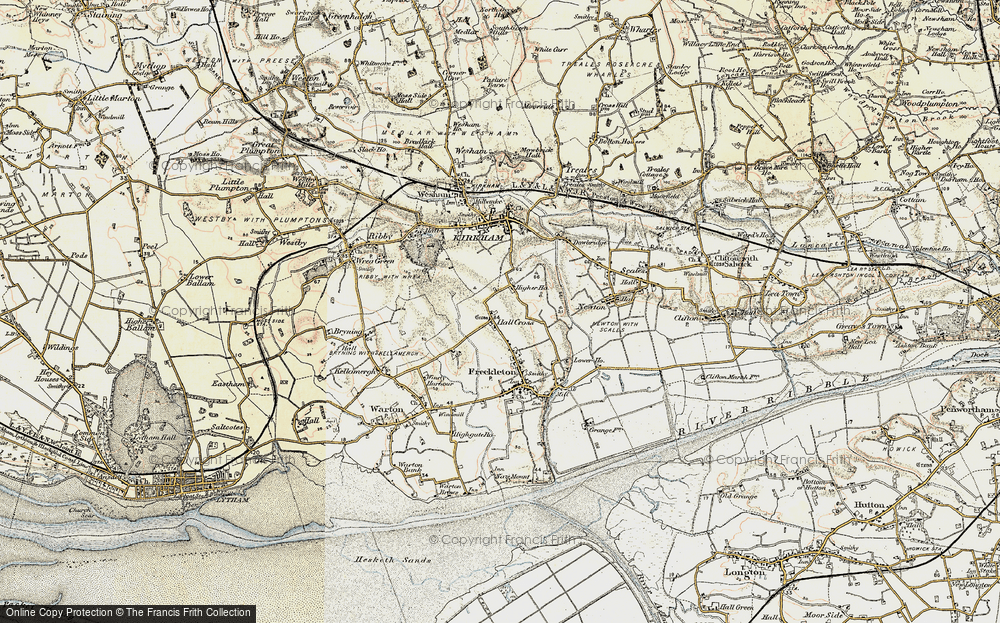 Old Map of Hall Cross, 1903 in 1903