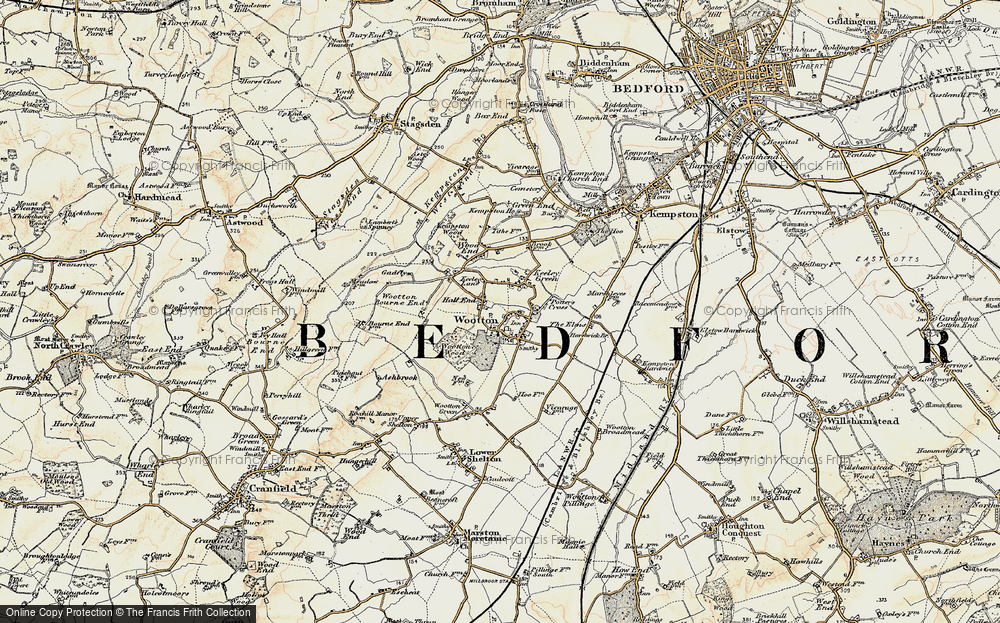 Old Map of Hall End, 1898-1901 in 1898-1901