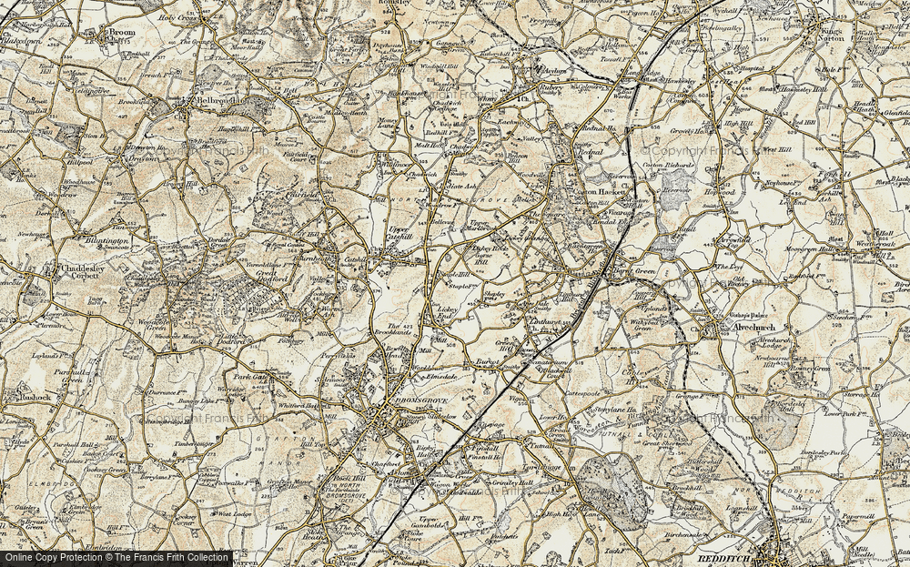 Old Map of Hall Flat, 1901-1902 in 1901-1902