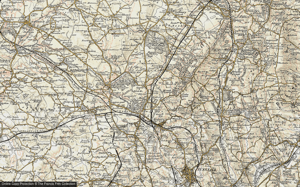 Old Map of Hall Green, 1902-1903 in 1902-1903