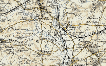 Old map of Hallam Fields in 1902-1903