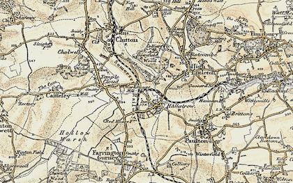 Old map of Hallatrow in 1899