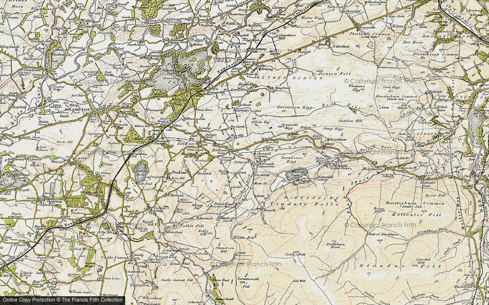 Old Map of Hallbankgate, 1901-1904 in 1901-1904